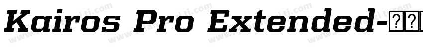 Kairos Pro Extended字体转换